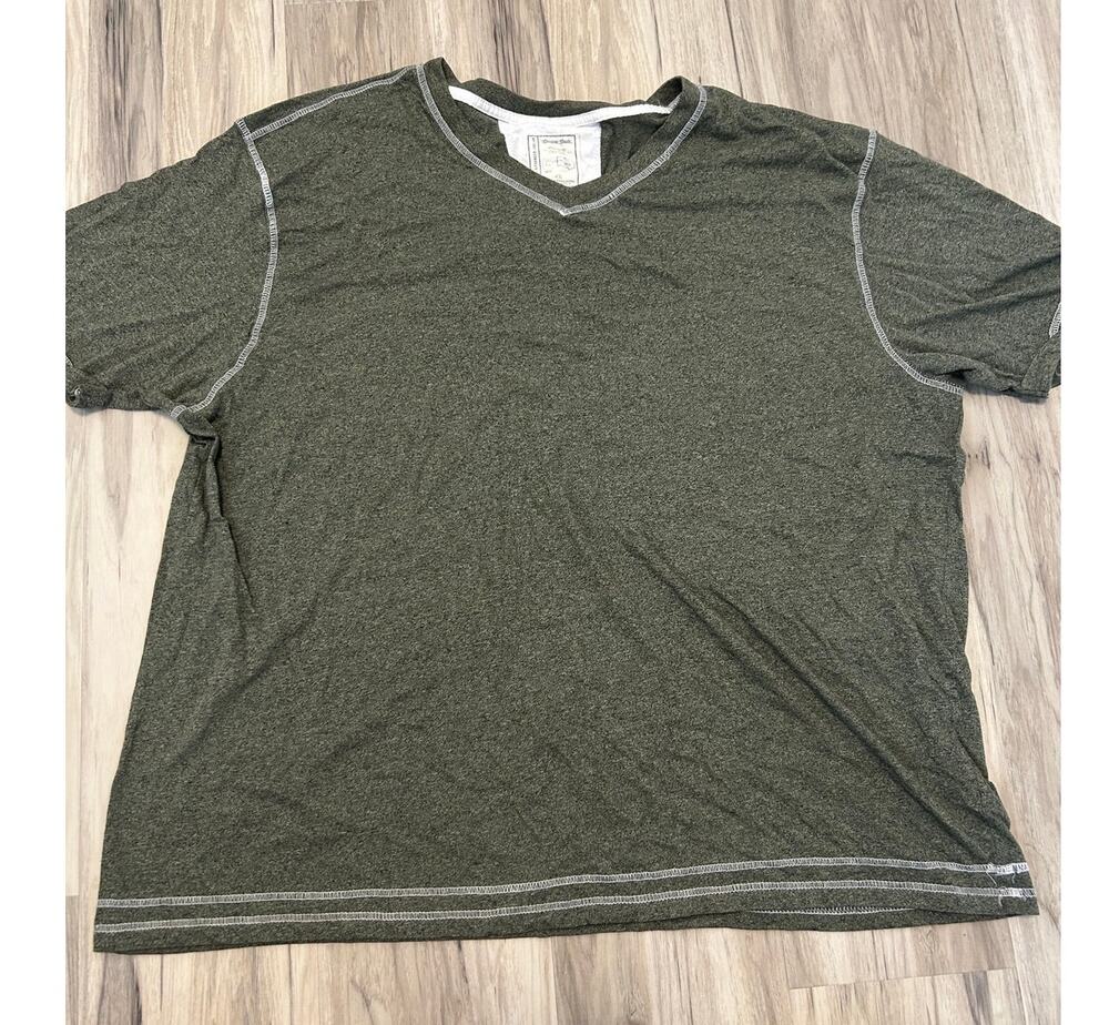 Colours Alexander Julian Shirt Mens 4X Short Sleeve T-Shirt V-Neck Green Soft